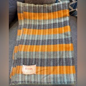 Glen Arran Homecraft All Wool Multicolor Plaid Blanket Vintage Irish 60”x81”